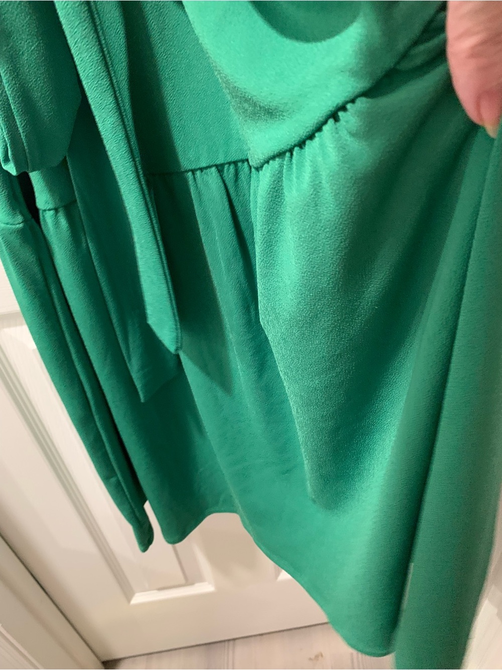 Banana Republic Emerald V-Neck Midi Dress - Picture 5 of 7